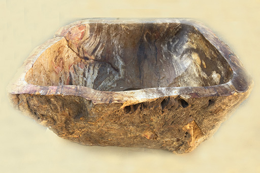 Fossil natural Aufsatzwaschbecken "Shirley"