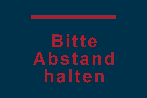 Sicherheits-Symbolmatten, Bitte Abstand halten, Gebotsmatten, Hinweismatten