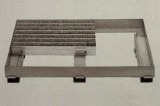 Unterkonstruktion C - V2A Spezialrahmen (25x28x3) mit Rechteckrohrprofilen (Stahl, verzinkt) Gesamthöhe: 45, 55, 65, 75 und 105mm